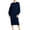 Navy, variant on Lopecy-Sta Womens Dresses Crew Neck Oversized Tunic Sweater Midi Dress Long Sleeve Relaxed Fit Lounge Holiday Weekend Dress