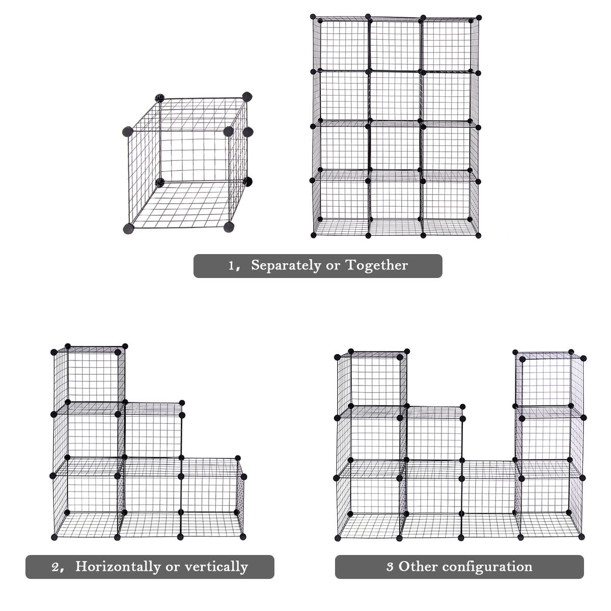 Gymax 8 Cube Grid Wire Organizer Wardrobe Shelves Bookcase Diy Gymax 8 Cube Grid Wire Organizer Wardrobe Shelves Bookcase Diy