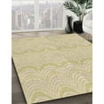thumbnail image 3 of Ahgly Company Tapis d'Intérieur Lavable en Machine Carré Transitionnel Kaki Or, 3 Pieds Carré, 3 of 7