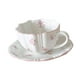 thumbnail image 5 of Taza de té y platillo de cerámica, elegante y único juego de tazas de té de , taza de café para regalo de cumpleaños, cafetería, oficina,, 5 of 9