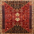 thumbnail image 1 of Ahgly Company Indoor Square Traditional Red Persian Area Rugs, 3' Square, 1 of 6