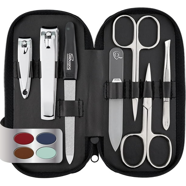 Set de manicura MarQus Solingen Germany con lima de uñas de cristal