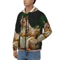 thumbnail image 3 of Vsdgher Squirrels Eating Peanuts On The Tree Mens Hoodies Zip Hoodie, Hoodies for Men, Zip-up Hooded Sweatshirt-X-Large, 3 of 5