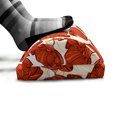 thumbnail image 5 of Floral Foot Rest, Striped Illustration of Poppy Flowers, Non-Slip Backing Adjustable Ergonomic Memory Foam Leg Support for Office, Champagne Vermilion, by Ambesonne, 5 of 5