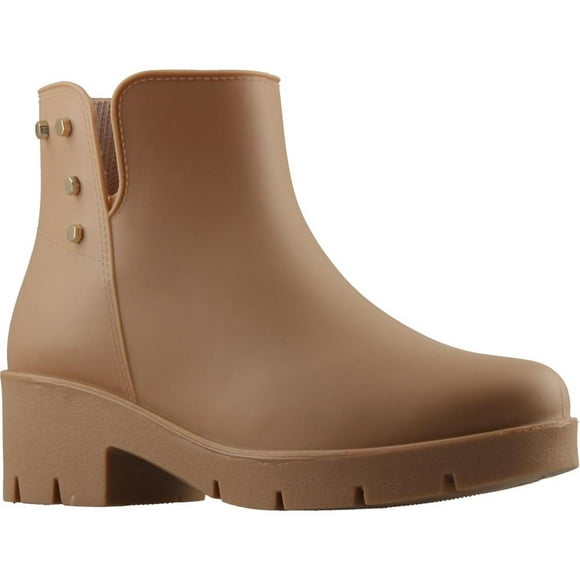 Botin Mujer TOP MODA Comodo Media Altura beige 23