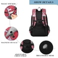thumbnail image 4 of FORMRS Unisex School Backpack 17" Student Travel Bag with Laptop Compartment, Sweet Strawberry, 4 of 7