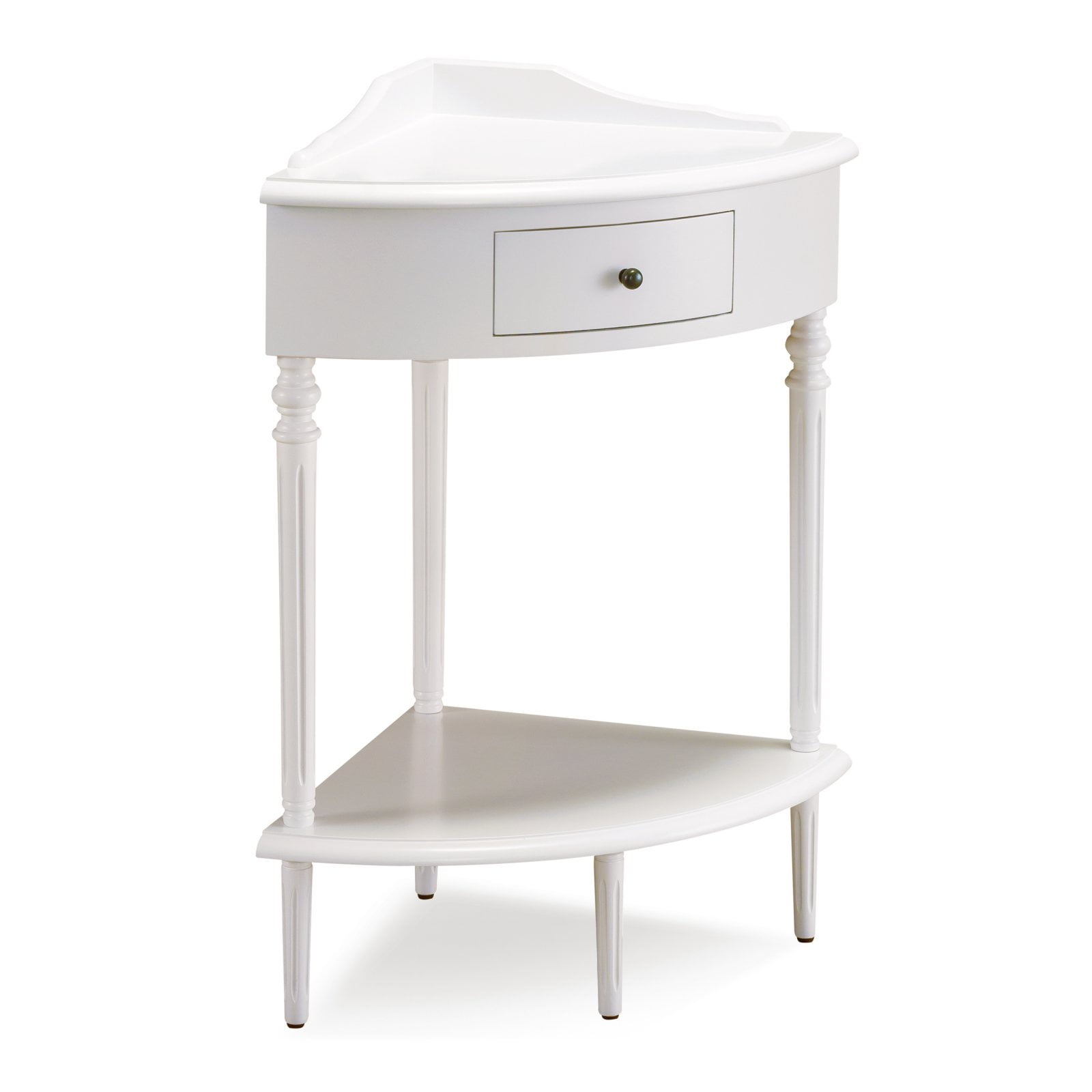 Leick Home Favorite Finds Cottage White Corner End Table