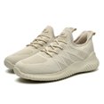 thumbnail image 3 of Deporte Casuales para Hombre Zapatos para Al Aire Libre Malla Transpirable Comodidad (Beige 42), 3 of 9