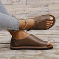 thumbnail image 6 of MLCDZ Slippers for Women Open Toe Bunion Sandals-Orthopedic Bunion Corrector Sandals Wide Width Arch Support Sandals Indoor Outdoor Soft Slides Flat Ankle Beach Shoes Roman Loafers Sandals Brown 37, 6 of 9