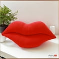 thumbnail image 3 of Deeceymbur Decorative Pillows Lips Plush Red Lips Pillow Valentine's Day Gift Red 19.68x9.84x3.93in, 3 of 10