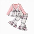 thumbnail image 4 of Gibobby Toddler Infant Baby Girl Clothes 12 24 Months 2T 3T 4T Long Sleeve Letter Romper Hooded Pants Outfits Set(18-24 Months,Pink), 4 of 8