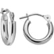 thumbnail image 2 of Aros pequeños dorados ligeros: aros con bisagra para lóbulo, cartílago, hélice, aros diminutos en plata chapada en oro negro para mujeres, hombres y niñas., 2 of 5