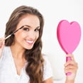 thumbnail image 5 of Heart-Shaped Travel Handheld Mirror, Cosmetic Hand Mirror with Handle, 5 of 5
