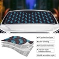 thumbnail image 4 of Kdxio Blue Seahorse Print Front Windshield Sun Shade,Folding Auto Sunshade for Car Truck SUV-Medium, 4 of 7