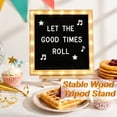 thumbnail image 5 of AGCAN Light Up Felt Letter Board with Stand, 10 x 10 Inches Wood Frame Message Board, Changeable Letter Boards with 290 Letters, Numbers and Symbols, 5 of 7