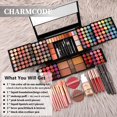 thumbnail image 2 of Kit de maquillaje CHARMCODE completo con sombra de ojos, lápiz labial y pinceles, 2 of 9