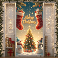 thumbnail image 4 of Colorful Design Merry Christmas Tree Banners Holiday Decoration for Christmas Party Indoor Celebration, 4 of 9