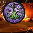thumbnail image 6 of Stained Glass Window Hanging - Ghost Suncatcher Gifts for Women Men Friend 6.3 in, 6 of 6
