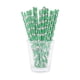 thumbnail image 1 of 100 UNIDS Pajitas Degradables Patrón de Fútbol Pajitas Desechables para Copa del Mundo Fiesta Bares CACAGOO Verde, 1 of 7