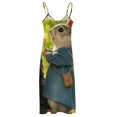 thumbnail image 5 of Funny Squirrel Design Sleeveless Dress Woman Fashion Long Dresses Women's Summer Suit Dress 2025, 5 of 7