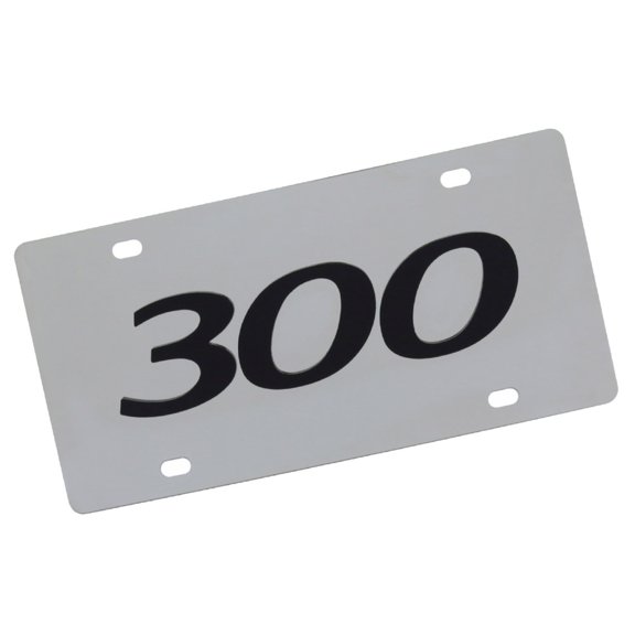 Chrysler 300 Logo License Plate (Chrome)