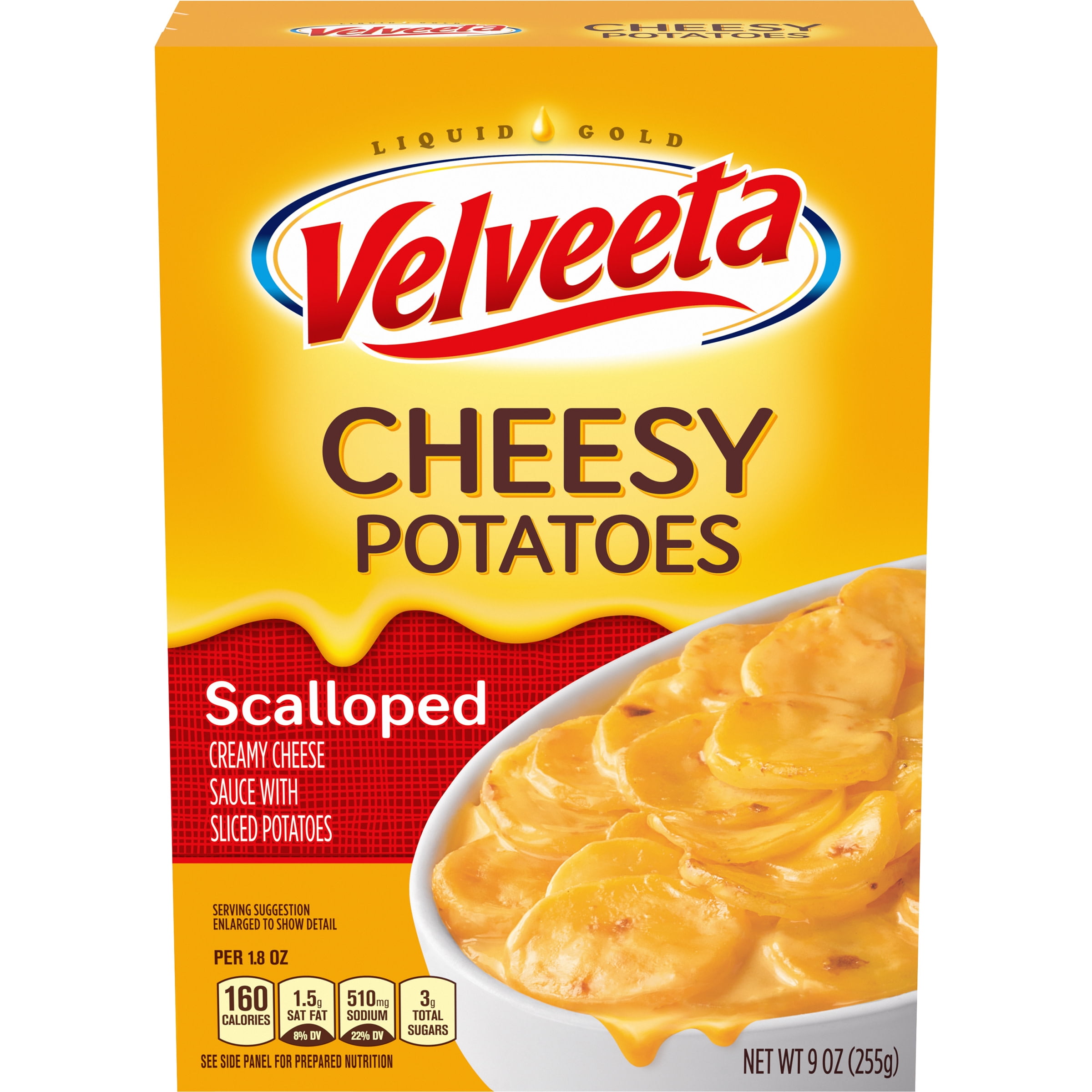 Velveeta Cheesy Sliced Potatoes, Cheese Sauce, 9 oz Box