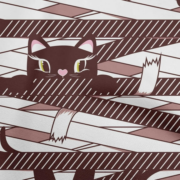 oneOone Polyester Spandex Brown Fabric Kids Craft Projects Decor Fabric Printed By The Yard 56 Inch Wide