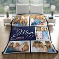 thumbnail image 4 of Custom Blanket Christmas Blanket Gifts for Women/Men/Mom/Dad/Girls/Kids Multiple Colors Sizes Soft Flannel Personalized Customized Blankets with Photos Text Thanksgiving Birthday Presents, 4 of 6