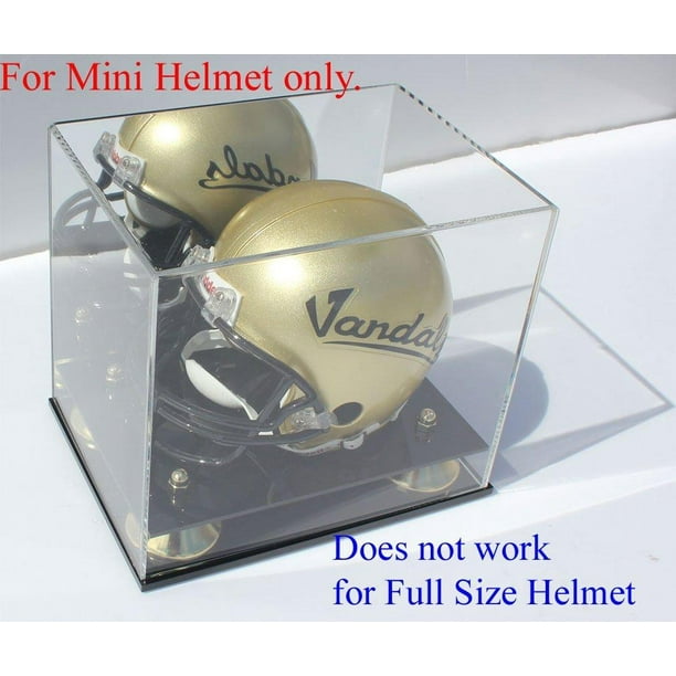 DisplayGifts UV Protected MINI Football Helmet Display Case Stand AC