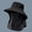 F18 Black, variant on Summer Sun Hats UV Protection Outdoor Hunting Fishing Cap For Men Women Hiking Camping Visor Bucket Hat Neck Flap Fisherman Hat