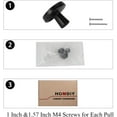 thumbnail image 6 of Homdiy 10 Pack Black Cabinet Knobs Kitchen Drawer Knobs Round Solid Cabinet Hardware, 6 of 6