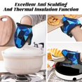 thumbnail image 7 of Non-Slip Mini Oven Mitts With Duck Beak Design Are Easy To Take Off And Wear And Easy To Hang For Oven Pot Tripod Barbecue Casserole Darkgray Geometric Patterns_4 2pcs, 7 of 7