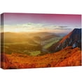 thumbnail image 3 of PixonSign Canvas Print Wall Art Extreme Contrast Red-Green Mountains & Hills Nature Wilderness Photography Realism Rustic Landscape Dramatic Multicolor Neon for Living Room, Bedroom, Office - 24"x36", 3 of 5