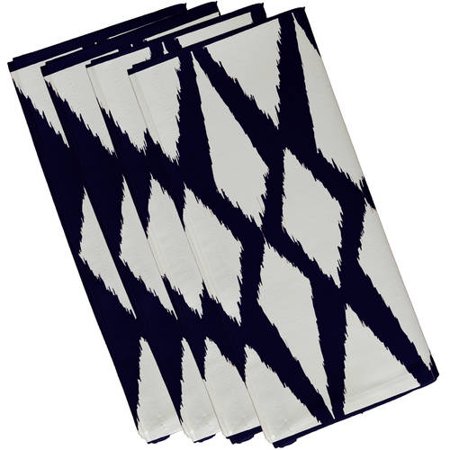 Simply Daisy 19  x 19  Geometric Print Napkins  Set of 4