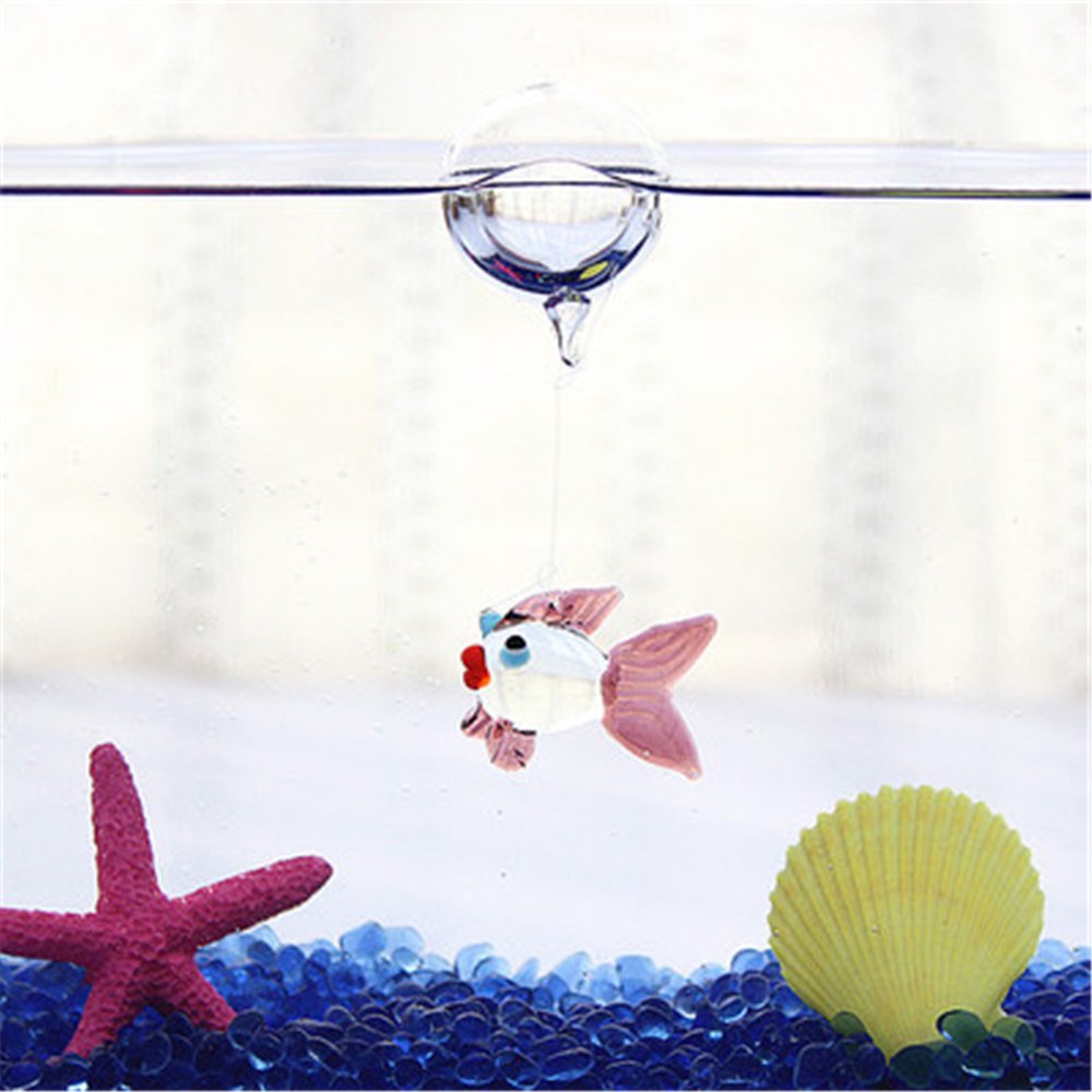 Aquarium Floating Blown Glass Bubble Micro Fish Tank Landscape Ornament