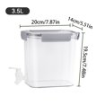 thumbnail image 2 of Clearance! Under $15 Beverage Dispenser with Lid and Faucet Food Grade Plastic Refrigerator Dispenser for Lemonade Cold Juice Injection Cooler Iced Tea, 2 of 8
