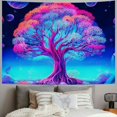 thumbnail image 2 of Shiartex  Tree Tapestry Underwater World Tapestry Trippy Jellyfish Tapestry Colorful Plant Tapestry Neon Coral Reef Marine Life Tapestry Wall Hanging for Home Decor 50x40inch, 2 of 6