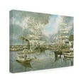thumbnail image 2 of Stanton Manolakas 'Generic Seaport' Canvas Art, 2 of 4