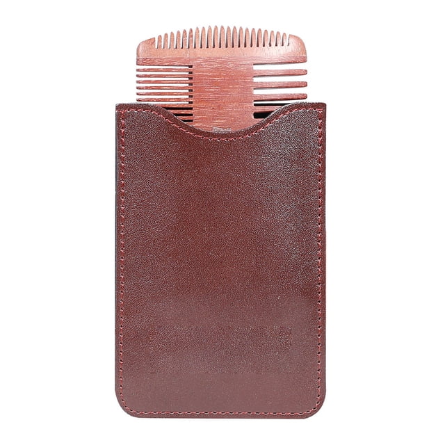 Seitruly Peine para el vello facial Herramientas de enfermería de peso ligero Suministros de modelado Cubierta marrón Type3 NO3
