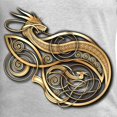 thumbnail image 3 of CafePress - Gold Norse Dragon Sweatshirt - Crew Neck Sweatshirt, 3 of 5