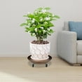 thumbnail image 5 of 16" Movable Planters Round Flowerpot Tray Planter Flower Pot with 360° Wheels, 5 of 24