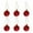 Red, variant on Christmas Decorations 6 PCS of Christmas Ball Ornaments Shatterproof Christmas Decorations Christmas Tree Wedding Party Decorations Ball, 8cm Plastic Red