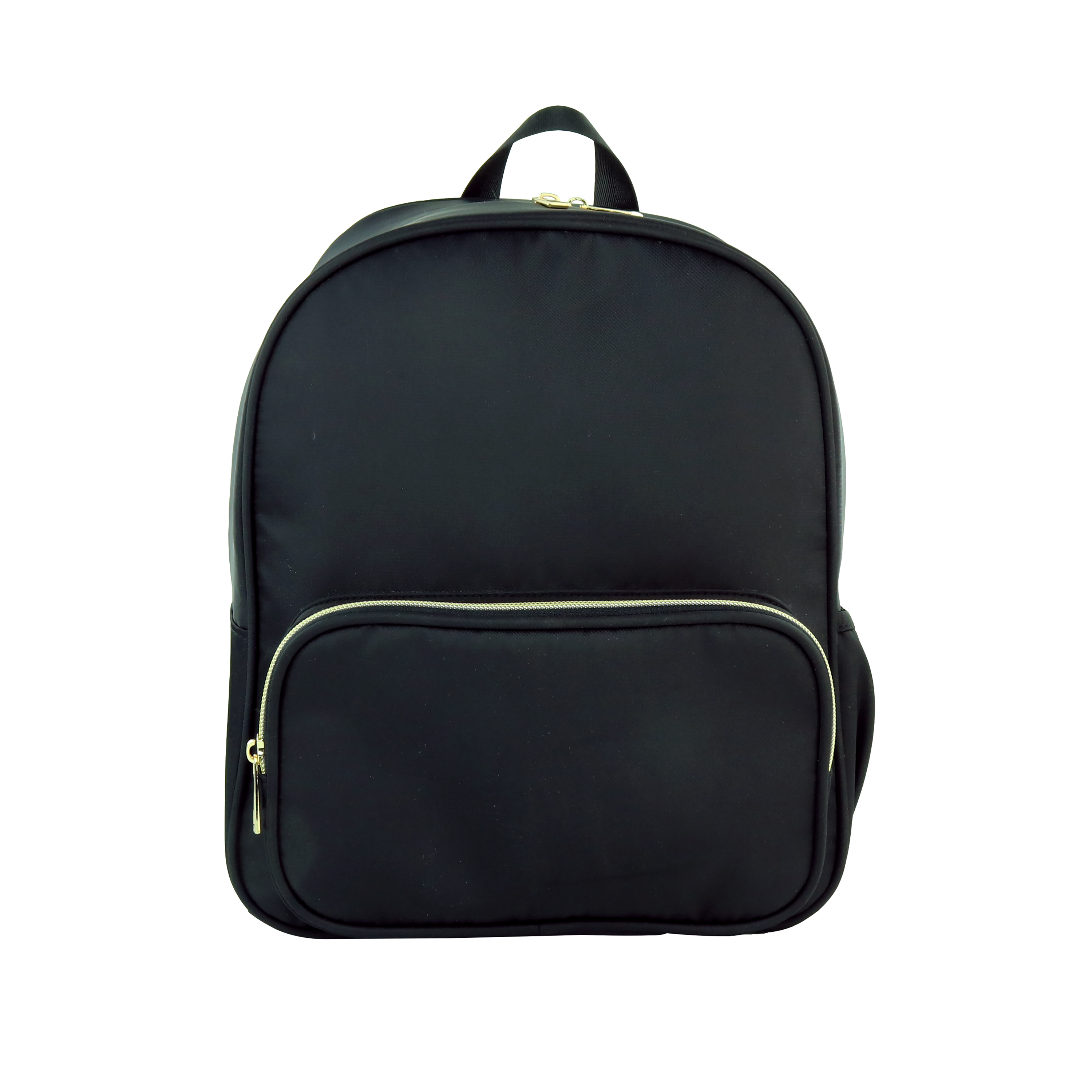 Hello Hobby Nylon Backpack, Customizable Travel Book Bag for Crafts, School, and Everyday Use, Black
