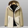 thumbnail image 3 of Chaqueta de plumón corta de lujo para mujer, de invierno, acolchada, con relleno de plumón de pato, forro extraíble, chaquetas para hombre, abrigo impermeable para parejas, 3 of 4