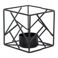 thumbnail image 2 of Portaves geométrico Ve de té votiva Candebro Boda negro Zulema porta vela, 2 of 7