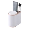 thumbnail image 1 of Portavasos magnético para cepillos de dientes, con suspensión de manos y adsorción, para baño, color rosa, 1 of 12