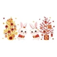 thumbnail image 2 of Adhesivos para ventanas Decorativos a prueba de moho Adorable impermeable año Nuevo para Pegatinas para ventanas para superficies de vidrio Macarena etiqueta de la ventana, 2 of 8