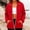 Red, variant on Tdoqot Womens Hoodless Fleece Jackets- Lightweight Long Sleeve Casual Full Zip Loose Fall Jacket Outwear Size S-2XL