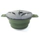 thumbnail image 1 of Olla Plegable para Exteriores Olla de Silicona para Senderismo Olla de Picnic PortáTil Olla de Camping de Acero Inoxidable,Verde, 1 of 5