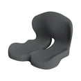 thumbnail image 4 of Ergonomic Memory Foam Seat Cushion for Office Chair, Back Pain Relief, Orthopedic Design, Comfortable Support, Gray, 4 of 4